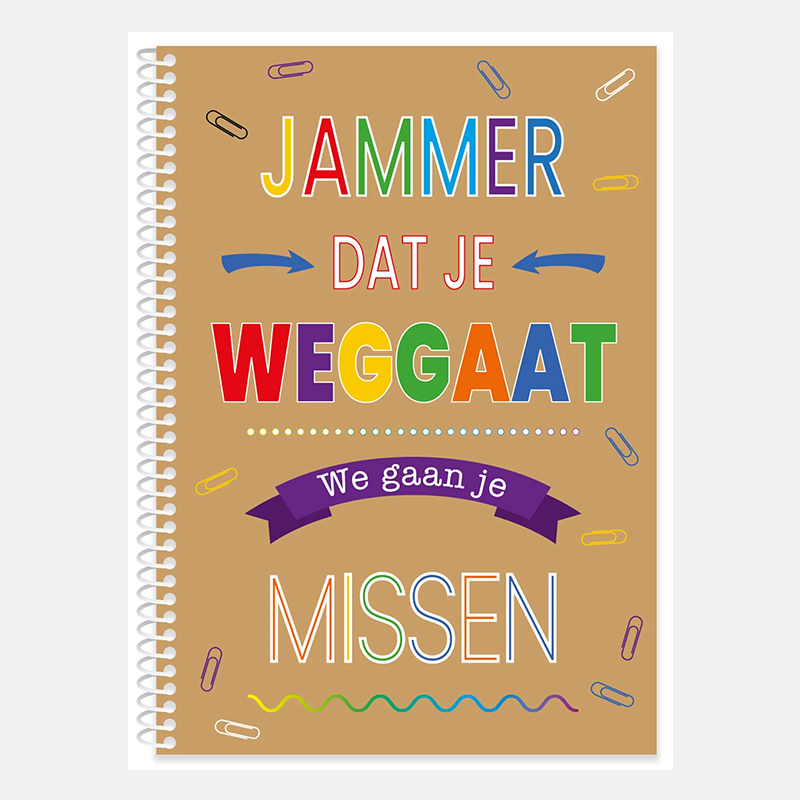 Afscheidsboekje Collega – invulboekje