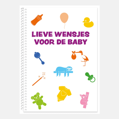 Kraamcadeau "Lieve wensjes voor de baby" - invulboekje